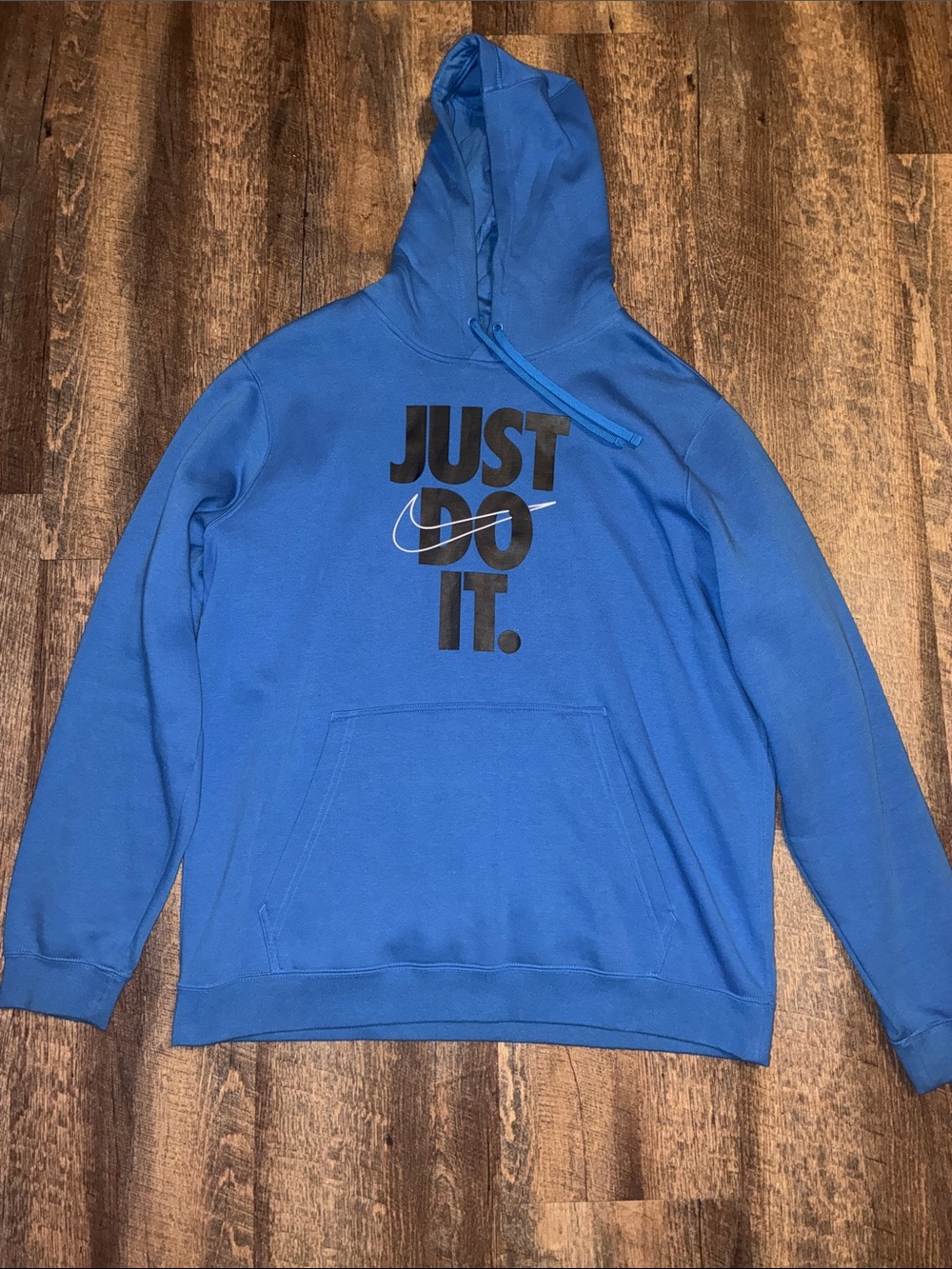 Nike Blue "Just Do It" Pullover Hoodie